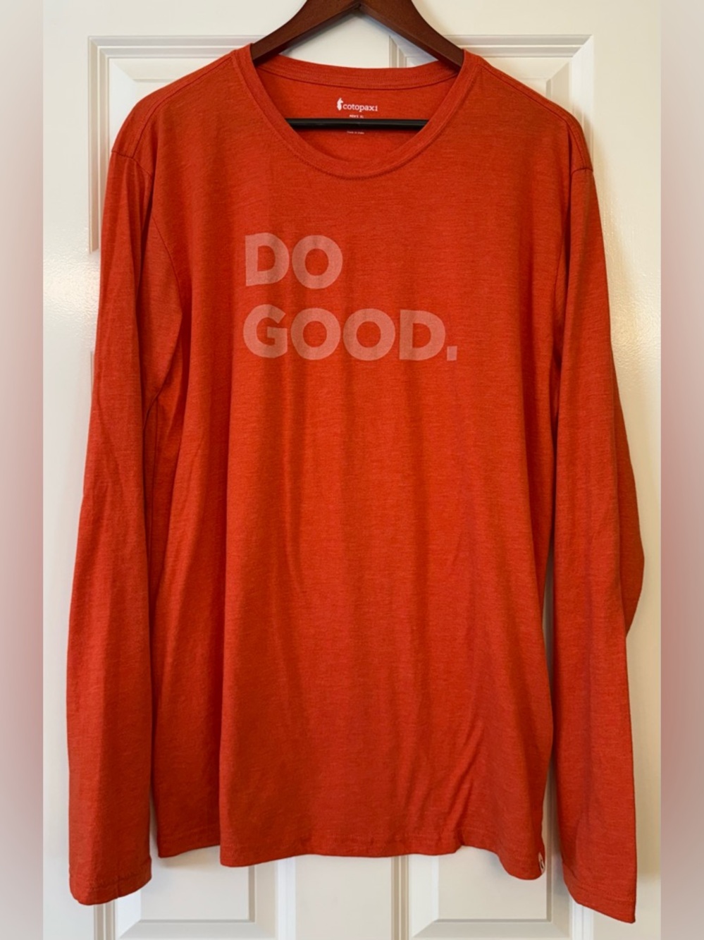 Cotopaxi Do Good Long Sleeve Tee XL Men’s Graphic Shirt Outdoor Activewear